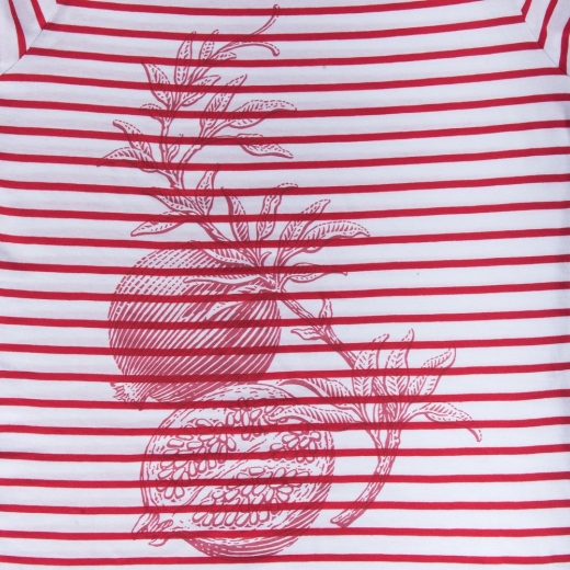 Изображение №3 | Футболка женская Grand Granat, белая с красным, размер XS