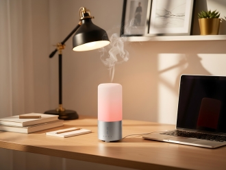 Изображение №13 | Стационарный увлажнитель-аромадиффузор «Breathe» (белый/серебристый)