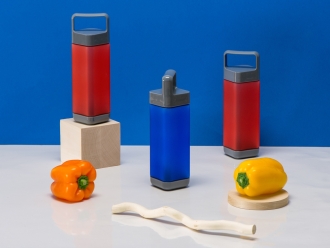 Изображение №7 | Бутылка для воды «Balk», soft-touch (синий/серый)