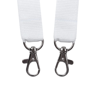Изображение №3 | Лента для бейджа с 2 карабинами Carabine Duo, белая