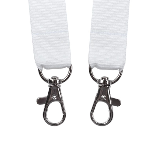 Изображение №3 | Лента для бейджа с 2 карабинами Carabine Duo, белая