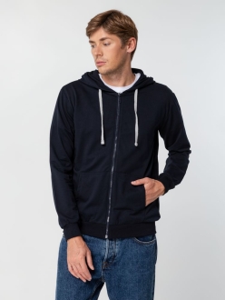 Изображение №5 | Толстовка на молнии с капюшоном Unit Siverga темно-синяя, размер XS