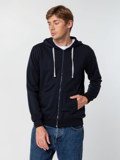 Изображение №5 | Толстовка на молнии с капюшоном Unit Siverga темно-синяя, размер XS