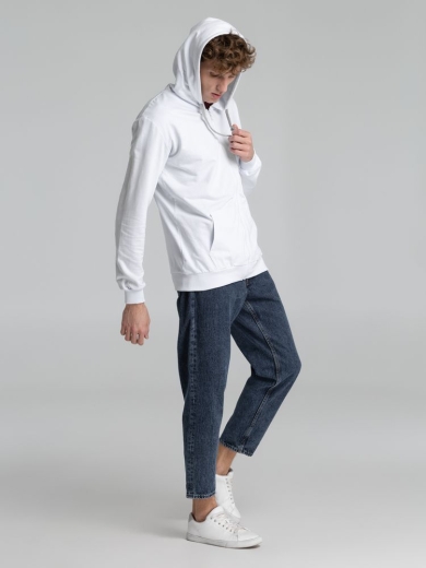 Изображение №8 | Толстовка на молнии с капюшоном Unit Siverga белая, размер S