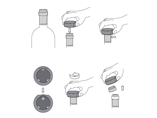 Изображение №4 | Нож для срезания фольги «Foilcut» (черный)