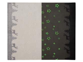 Изображение №2 | Плед из флиса «Новогодний», светящийся (бежевый)