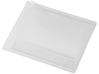 Изображение №1 | Набор канцелярский: пенал, линейка (прозрачный)