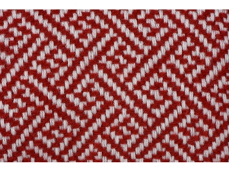 Изображение №4 | Плед акриловый с белой бахромой «Tassel» (красный)