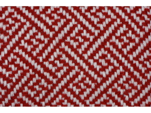 Изображение №4 | Плед акриловый с белой бахромой «Tassel» (красный)