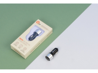 Изображение №7 | Адаптер автомобильный USB с функцией быстрой зарядки QC 3.0 «TraffIQ» (черный/серебристый)