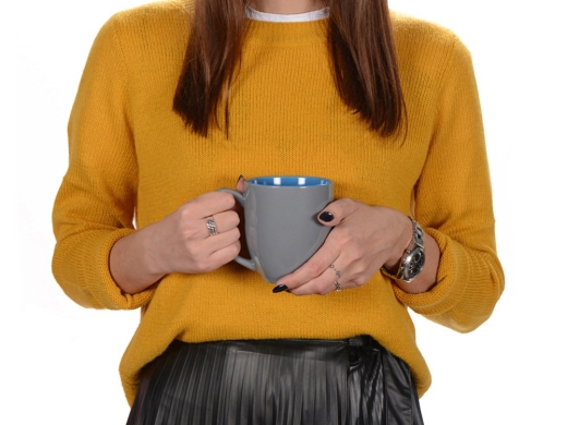 Изображение №3 | Кружка «Gracy» (серый/голубой)