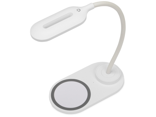 Изображение №1 | Настольный светильник с беспроводной зарядкой «Flamp» (белый)