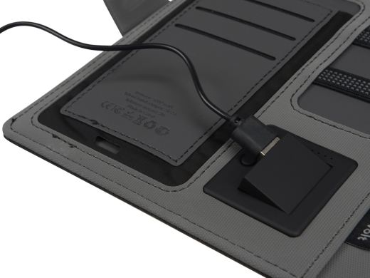 Изображение №7 | Органайзер с беспроводной зарядкой «Powernote», 5000 mAh (темно-серый)
