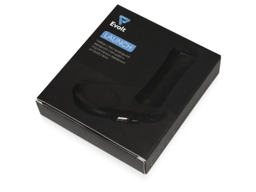 Изображение №10 | Набор «Launch» с настольной зарядной станцией и внешним аккумулятором (черный)
