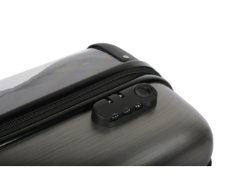 Изображение №6 | Чемодан прозрачный «Visit»  со сменной вставкой (серый/прозрачный)