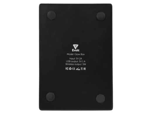 Изображение №10 | Настольное беспроводное зарядное устройство «Glow Box» (черный)