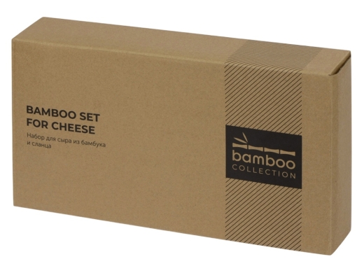 Изображение №11 | Набор для сыра из бамбука и сланца «Taleggio» (светло-коричневый)