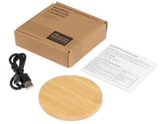 Изображение №7 | Беспроводное зарядное устройство из бамбука «Cap» (натуральный)
