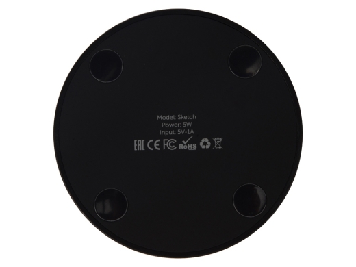 Изображение №6 | Беспроводное зарядное устройство «Sketch» с закаленным стеклом (черный)