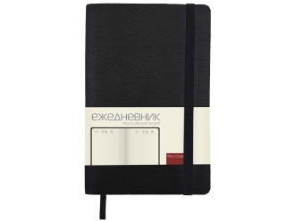 Изображение №1 | Ежедневник недатированный А5 «Vincent New» A5 (черный)