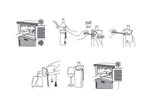 Изображение №4 | Охладитель для бутылки вина «Keep cooled» (черный)