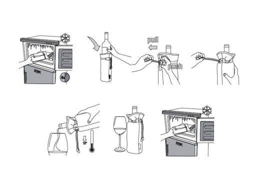 Изображение №5 | Охладитель для бутылки шампанского «Cold bubbles» (серебристый)