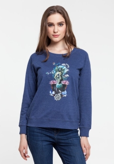 Изображение №1 | Толстовка Beauty Sleep, синий меланж, размер S