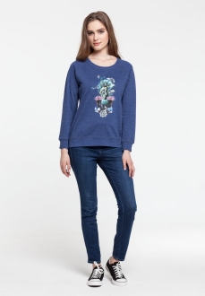 Изображение №6 | Толстовка Beauty Sleep, синий меланж, размер S