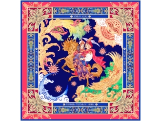 Изображение №1 | Платок «Конёк - Горбунок» (разноцветный)