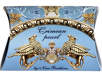 Изображение №5 | Платок «Жемчужина Крыма» (голубой, золотистый)