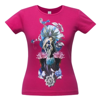 Изображение №2 | Футболка женская Beauty Sleep, ярко-розовая (фуксия), размер S