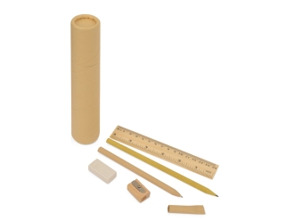 Изображение №1 | Набор канцелярский в пенале «Eco style» (бежевый)