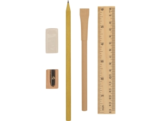 Изображение №2 | Набор канцелярский в пенале «Eco style» (бежевый)