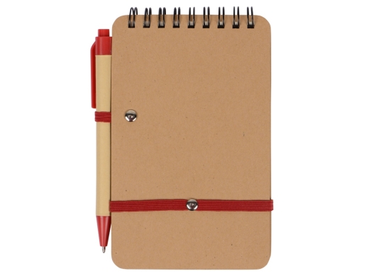 Изображение №6 | Блокнот «Masai» с шариковой ручкой (бежевый, красный)