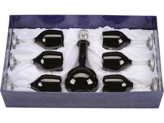 Изображение №2 | Набор для вина «Urals» (черный/прозрачный)