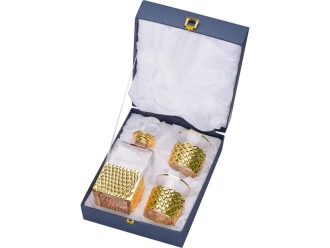 Изображение №2 | Набор для виски «Один на один» (прозрачный/золотистый)