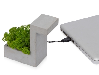 Изображение №4 | Настольная лампа из бетона «Blok Lamp» (серый)