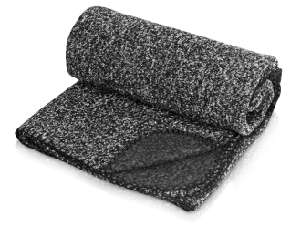 Изображение №2 | Плед вязаный «Blend» в чехле (черный)