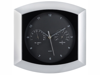 Изображение №2 | Погодная станция настенная «Кусто» (серебристый/черный)