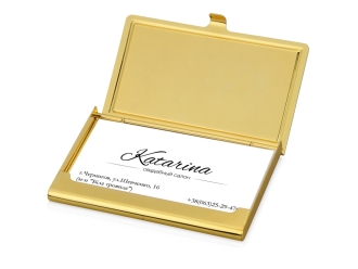 Изображение №2 | Визитница «Белуччи» (золотистый глянцевый)