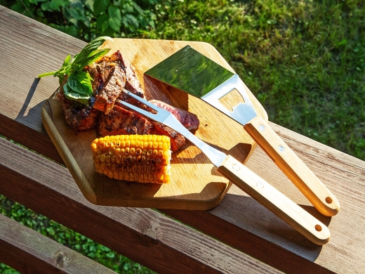 Изображение №9 | Набор аксессуаров для барбекю «Grill Master» (натуральный/серебристый)