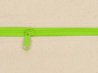 Изображение №6 | Рюкзак-мешок хлопковый «Lark» с цветной молнией (натуральный/зеленое яблоко)