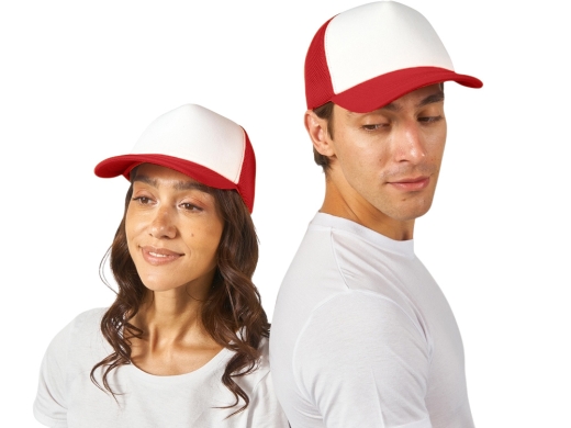 Изображение №1 | Бейсболка «Newport» (белый/красный)