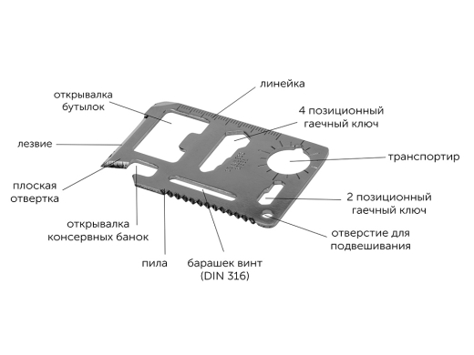 Изображение №6 | Набор путешественника «Турист» (серебристый/черный)