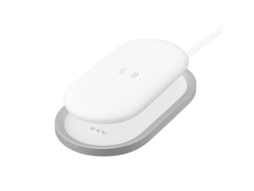 Изображение №1 | Внешний аккумулятор «NEO Fly» с магнитной док-станцией, 5000 mAh (белый)