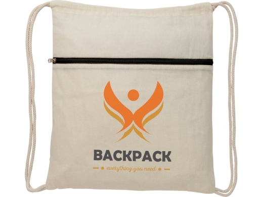 Изображение №6 | Рюкзак «Oregon» с карманом на молнии (натуральный/черный)