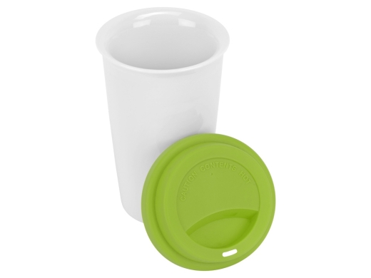 Изображение №3 | Кружка «Нью-Йорк» с силиконовой крышкой (зеленый/белый)