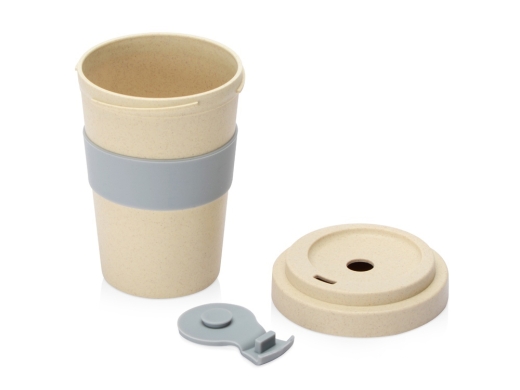 Изображение №3 | Стакан из пшеничного волокна «Flava» (бежевый/серый)