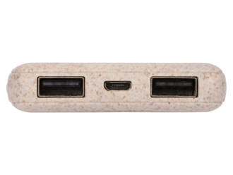 Изображение №8 | Внешний аккумулятор «Wheatty» из пшеничной соломы, 5000 mAh (бежевый)