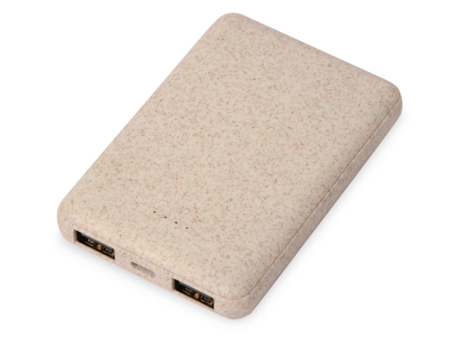 Изображение №1 | Внешний аккумулятор «Wheatty» из пшеничной соломы, 5000 mAh (бежевый)